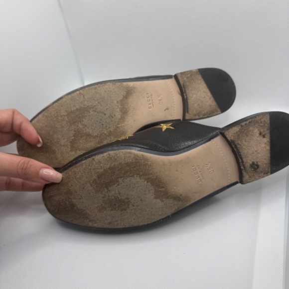 GUCCI PRINCETOWN HORSEBIT LOAFER MULES 36 ½ - Picture 8 of 9